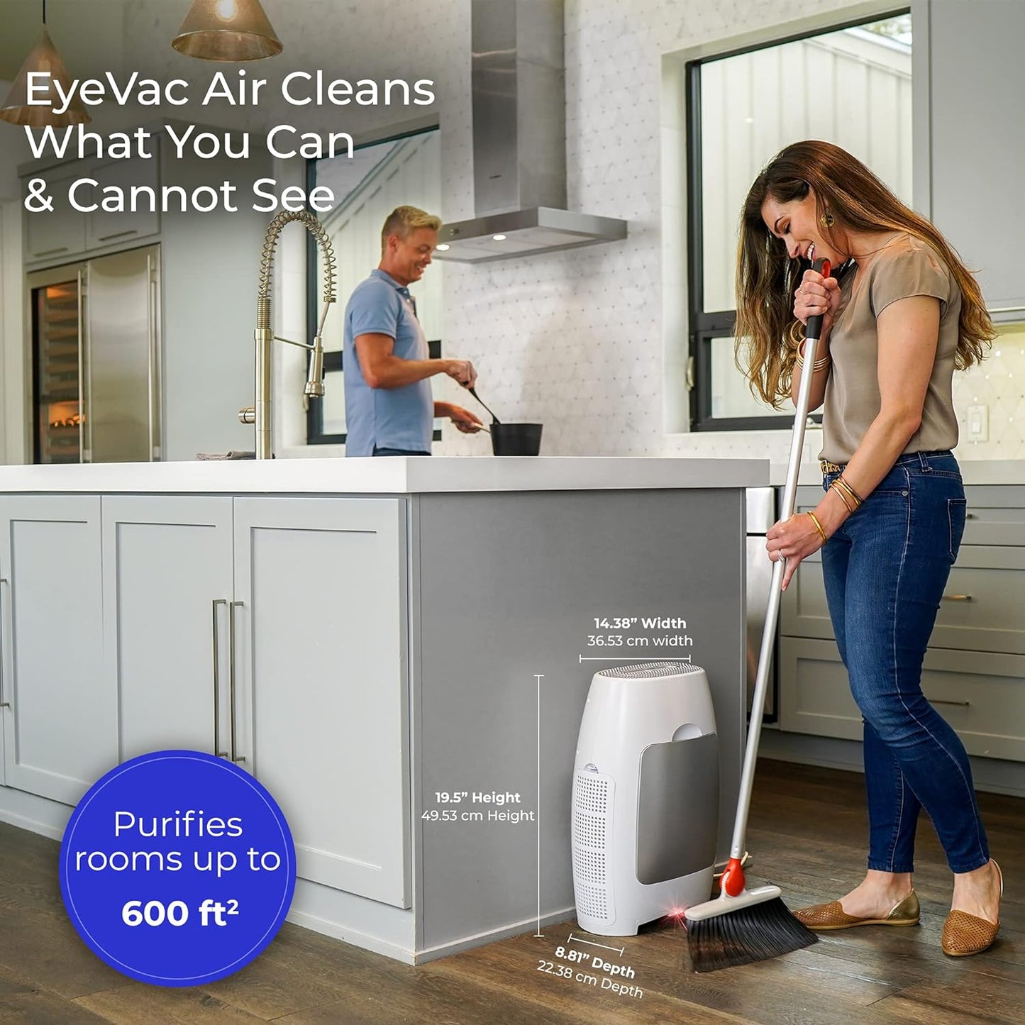 Vintagioo® 2-in-1 Air Purifier & Touchless Vacuum