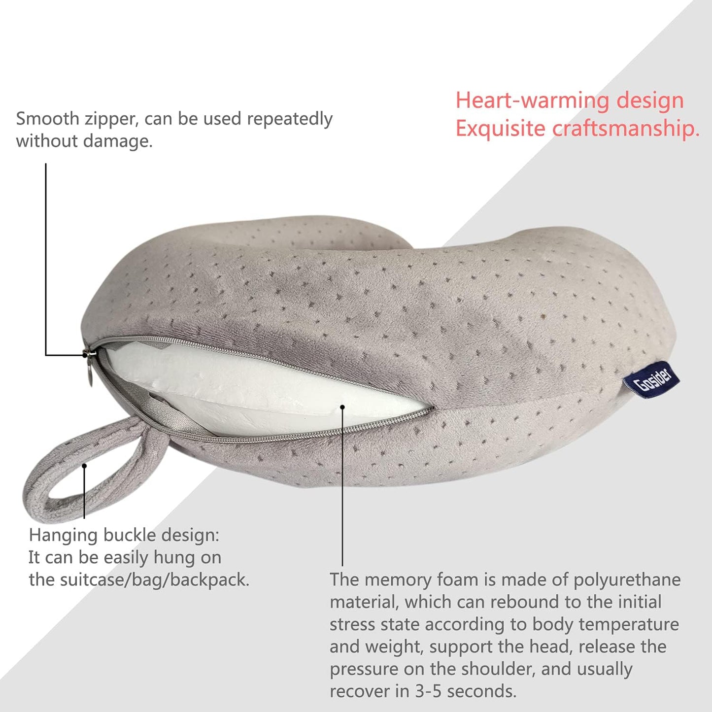 Vintagioo® Comfortable Travel Neck Pillow U Shape