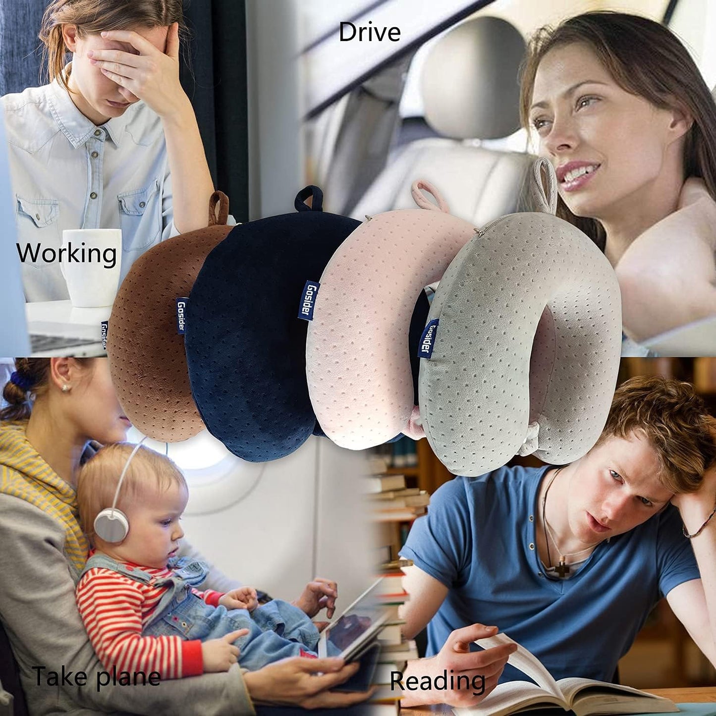 Vintagioo® Comfortable Travel Neck Pillow U Shape