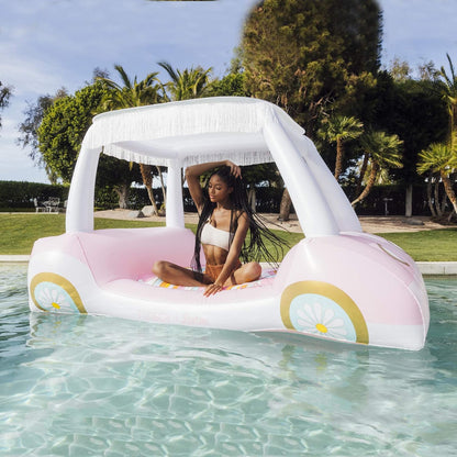 Vintagioo® Inflatable Golf Cart Summer Pool Float