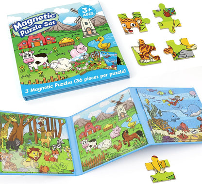 Vintagioo® Magnetic Puzzles for Toddlers