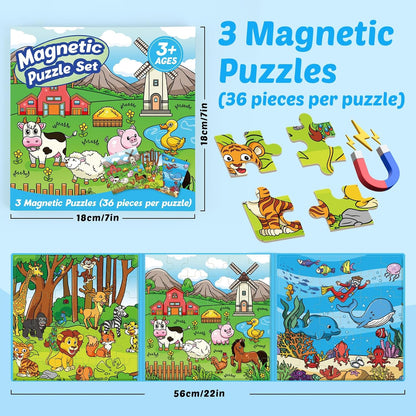 Vintagioo® Magnetic Puzzles for Toddlers